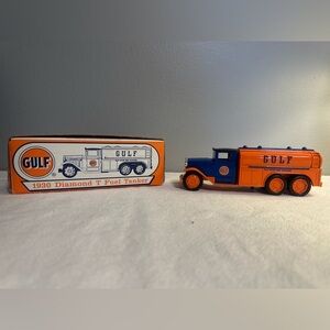 Vintage Gulf Coin Bank Die-Cast Limited Edition 8"‎